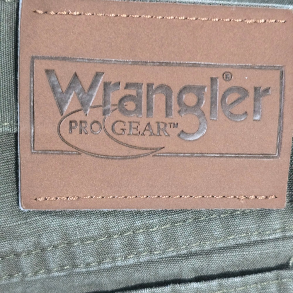 Wrangler Pro Gear Mens Upland Hunting Pants Green Brown Ripstop PG101LD 38x32 - Picture 7 of 9